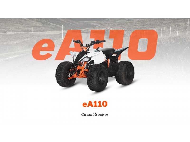 ATV electric KAYO eA110 – 2100W, 48V, 3 viteze, frâne hidraulice, suspensie dublă