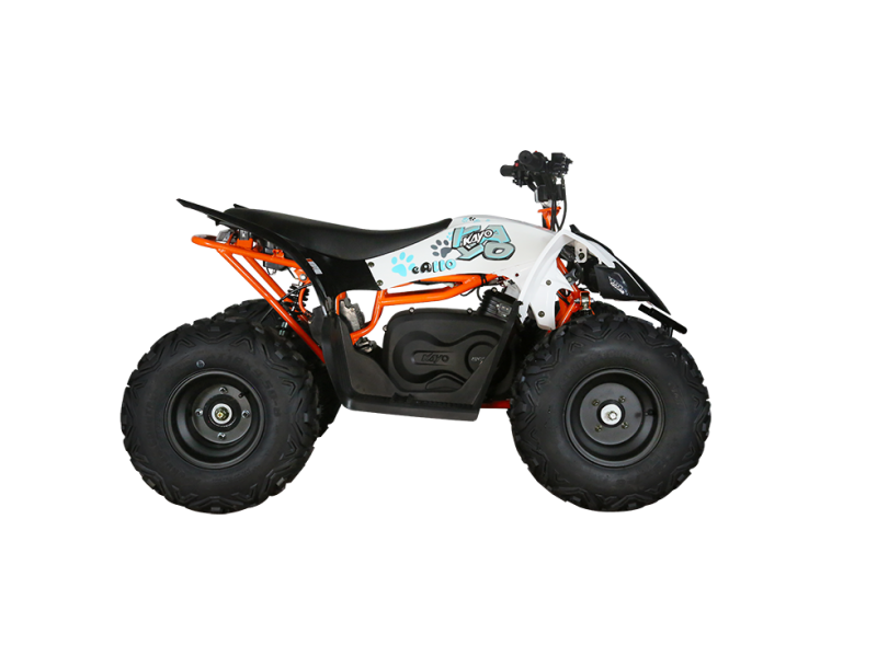 ATV electric KAYO eA110 – 2100W, 48V, 3 viteze, frâne hidraulice, suspensie dublă