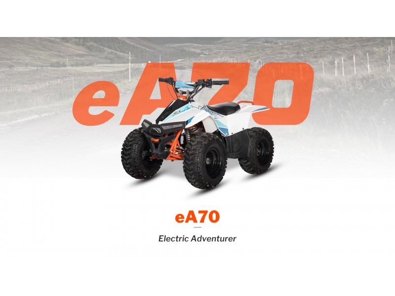 ATV electric KAYO eA70 – 1400W, 48V, 3 viteze, frână hidraulică spate