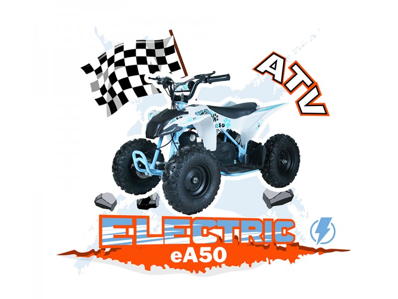 ATV electric KAYO eA50 – 800W, 36V, 2 viteze, frâne pe disc, pentru copii