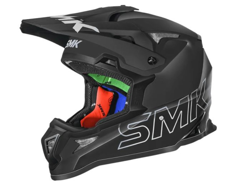 Casca offroad cross enduro SMK Allterra negru mat - omologare noua ECE 22.06 Casca offroad cross enduro SMK Allterra negru mat - omologare noua ECE 22.06