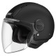 Casca open face (jet) SMK Laminar negru mat - omologare noua ECE 22.06