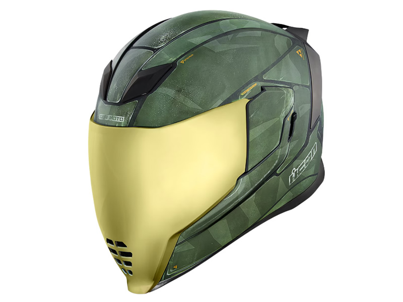 Casca ICON Airflite™ Battlescar 2™ verde XL Casca ICON Airflite™ Battlescar 2™ verde XL
