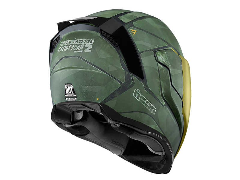 Casca ICON Airflite™ Battlescar 2™ verde XL Casca ICON Airflite™ Battlescar 2™ verde XL