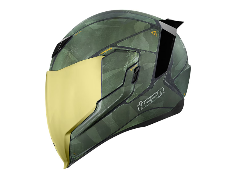 Casca ICON Airflite™ Battlescar 2™ verde XL Casca ICON Airflite™ Battlescar 2™ verde XL