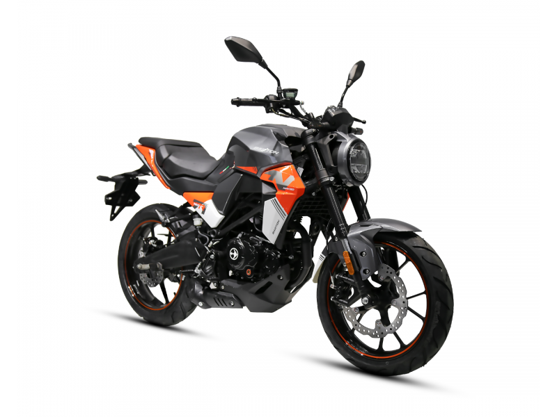 Barton Naked 125 cc (gri/portocaliu)