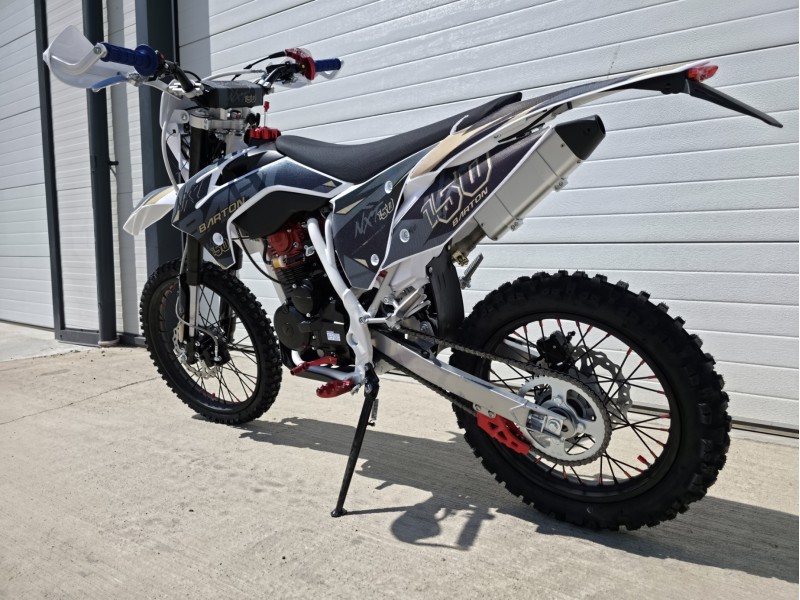 MOTOCICLETA CROSS ENDURO OFFROAD BARTON NXT150 CC 4T (ROTI 19" - 16") NEGRU/GOLD MODEL 2026