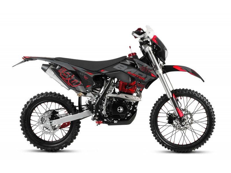 MOTOCICLETA CROSS ENDURO OFFROAD BARTON NXT150 CC 4T (ROTI 19" - 16") NEGRU/ROSU MODEL 2026