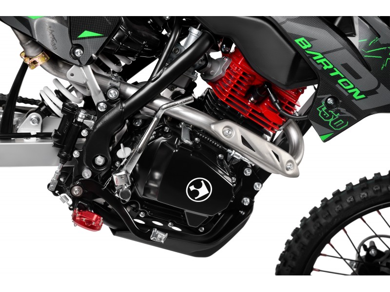 MOTOCICLETA CROSS ENDURO OFFROAD BARTON NXT150 CC 4T (ROTI 19" - 16") NEGRU/VERDE MODEL 2026