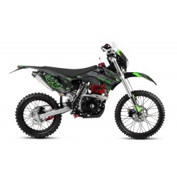 MOTOCICLETA CROSS ENDURO OFFROAD BARTON NXT150 CC 4T (ROTI 19" - 16") NEGRU/VERDE MODEL 2026