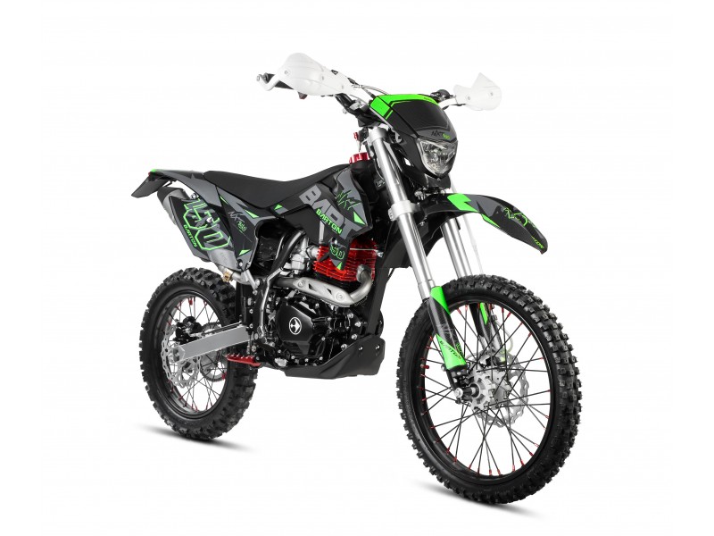 MOTOCICLETA CROSS ENDURO OFFROAD BARTON NXT150 CC 4T (ROTI 19" - 16") NEGRU/VERDE MODEL 2026