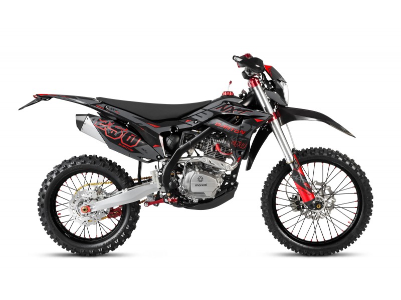 CROSS/ENDURO OFFROAD BARTON NXT250L CC 4T (ROTI 21" - 18") NEGRU/ROSU MODEL 2026
