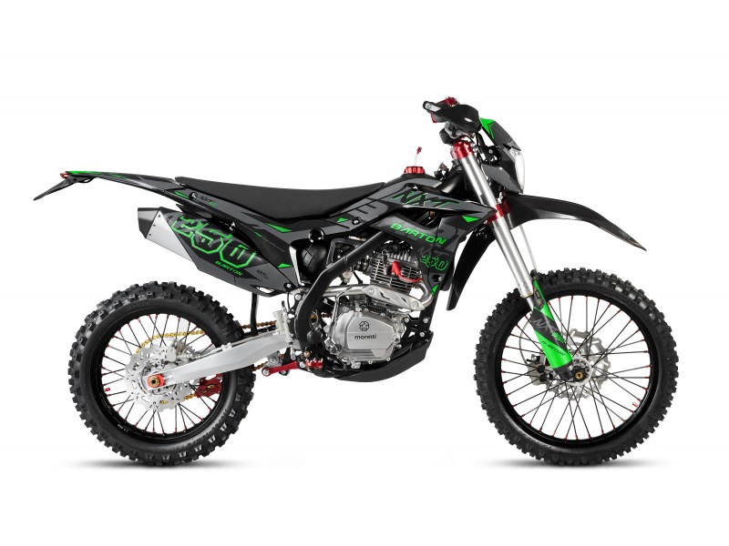 CROSS/ENDURO OFFROAD BARTON NXT250L CC 4T (ROTI 21" - 18") NEGRU/VERDE MODEL 2026