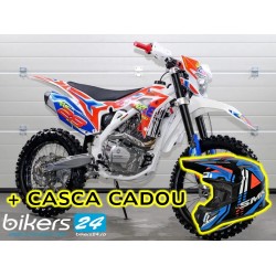 MOTOCICLETA CROSS ENDURO OFFROAD BARTON NXT250L CC 4T (ROTI 21" - 18") ROSU/ALBASTRU