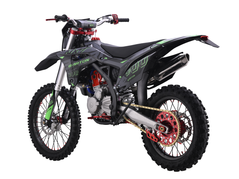 CROSS/ENDURO OFFROAD BARTON NXT300 CC 4T (ROTI 21" - 18") NEGRU/VERDE MODEL 2026