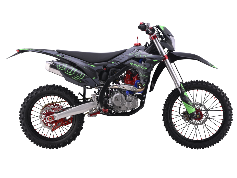 CROSS/ENDURO OFFROAD BARTON NXT300 CC 4T (ROTI 21" - 18") NEGRU/VERDE MODEL 2026