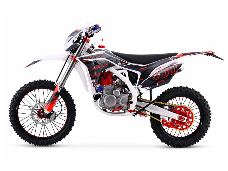 CROSS/ENDURO OFFROAD BARTON NXT300 CC 4T (ROTI 21" - 18") NEGRU/ROSU MODEL 2026