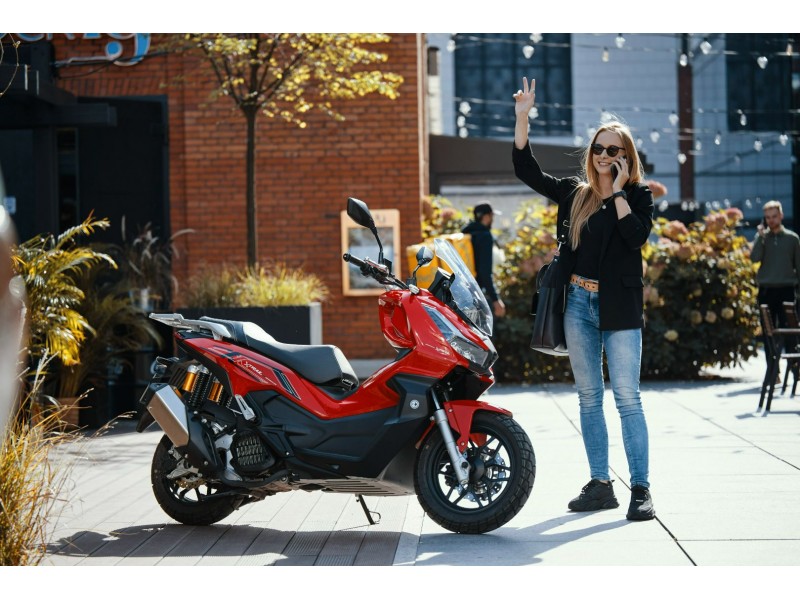 SCUTER BARTON X-TRAIL ABS 125 CC (rosu) SCUTER BARTON X-TRAIL ABS 125 CC (rosu)