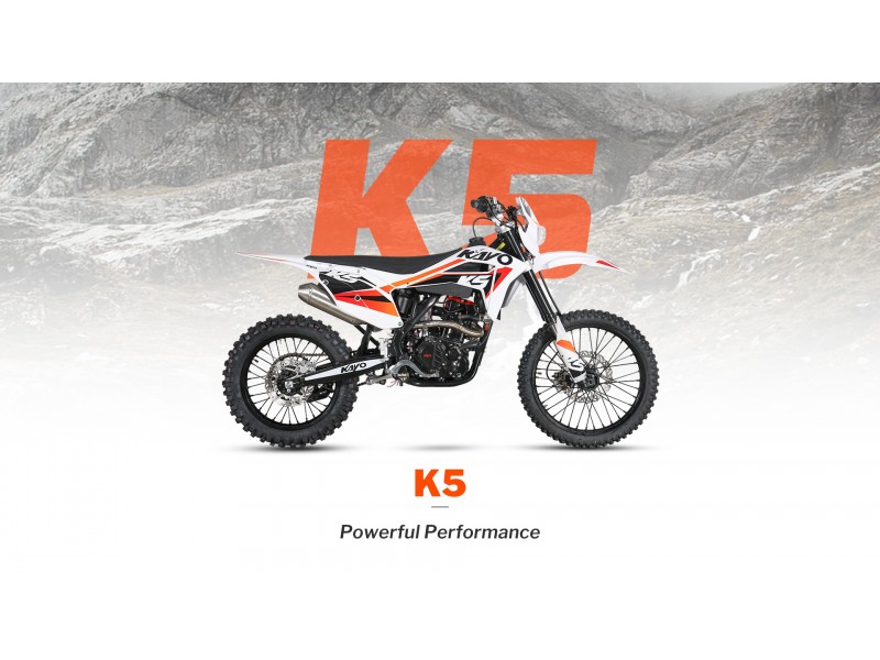 Kayo K5 – Motocicletă Off-Road 280cc, 4T, Răcire cu Lichid