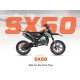 MOTOCICLETA PITBIKE  CROSS ENDURO OFFROAD COPII KAYO SX50 50CC 2T (ROTI 10") 