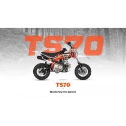 MOTOCICLETA CROSS ENDURO OFFROAD COPII KAYO PITBIKE TS70 CC (ROTI 10") 