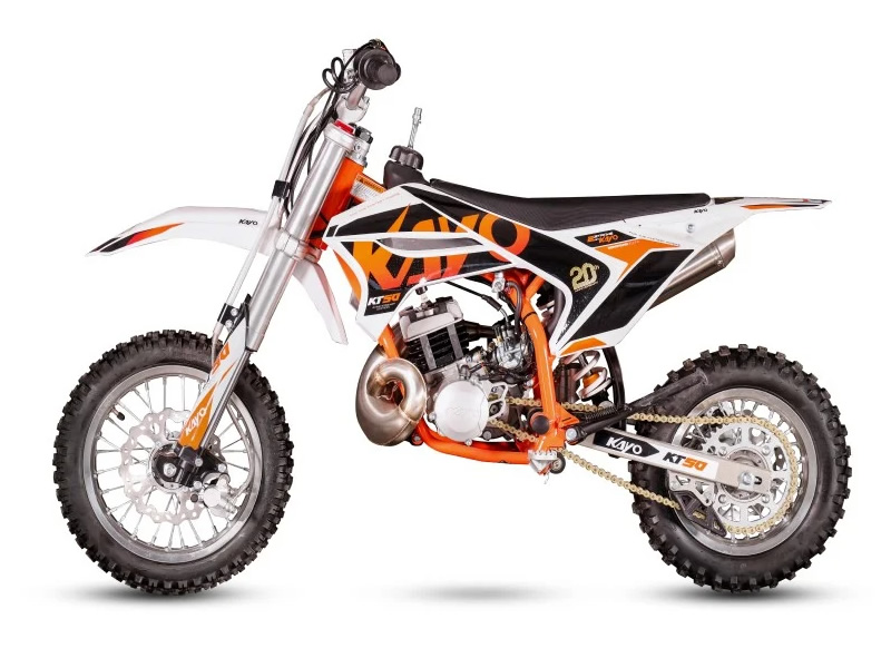 Kayo Mini 50cc – Motocicletă 2T Automată pentru Copii și Începători (ROTI 12" - 10") 