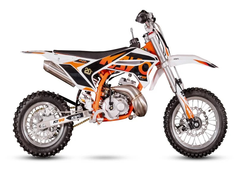 Kayo Mini 50cc – Motocicletă 2T Automată pentru Copii și Începători (ROTI 12" - 10") 