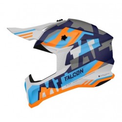 Casca off road MT Falcon Arya A7 albastru lucios Casca off road MT Falcon Arya A7 albastru lucios