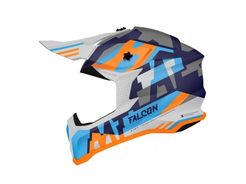 Casca off road MT Falcon Arya A7 albastru lucios Casca off road MT Falcon Arya A7 albastru lucios