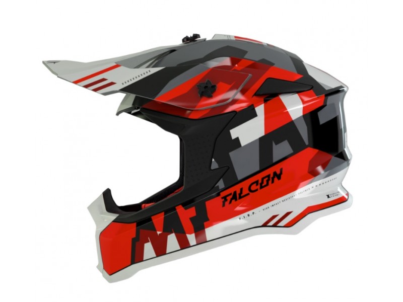 Casca off road MT Falcon Arya A5 rosu lucios Casca off road MT Falcon Arya A5 rosu lucios