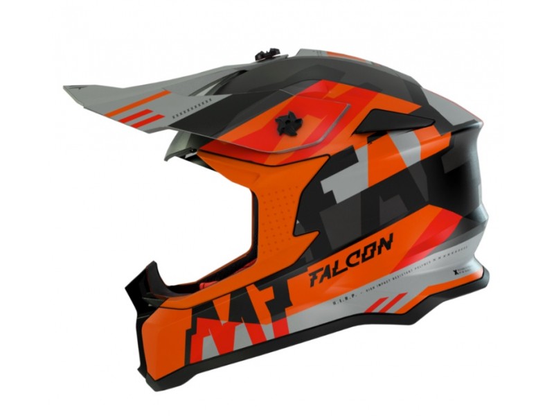 Casca off road MT Falcon Arya A4 portocaliu mat