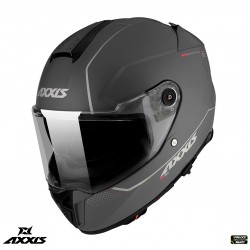 Casca integrala Axxis Hawk SV A2 titanium mat (ochelari soare integrati) - varianta cu spoiler spate scurt Casca integrala Axxis Hawk SV A2 titanium mat (ochelari soare integrati) - varianta cu spoiler spate scurt