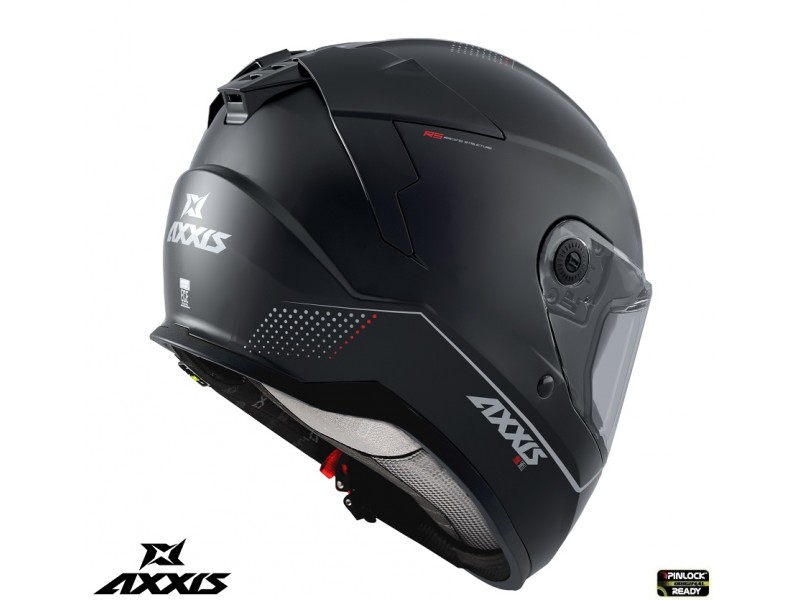 Casca integrala Axxis Hawk SV A1 negru mat (ochelari soare integrati) - varianta cu spoiler spate scurt Casca integrala Axxis Hawk SV A1 negru mat (ochelari soare integrati) - varianta cu spoiler spate scurt