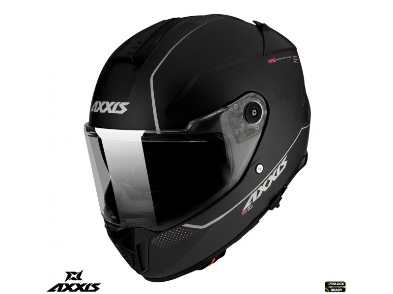 Casca integrala Axxis Hawk SV A1 negru mat (ochelari soare integrati) - varianta cu spoiler spate scurt Casca integrala Axxis Hawk SV A1 negru mat (ochelari soare integrati) - varianta cu spoiler spate scurt