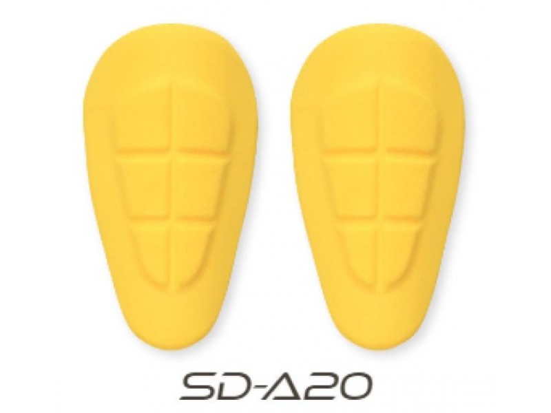 Set protectii sold Seventy model SD-A20 - culoare: galben - (set 2 bucati) - compatibile cu blugii moto Seventy