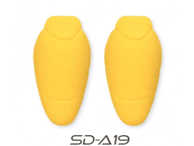 Set protectii genunchi Seventy model SD-A19 - culoare: galben - (set 2 bucati) - compatibile cu blugii moto Seventy
