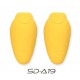 Set protectii genunchi Seventy model SD-A19 - culoare: galben - (set 2 bucati) - compatibile cu blugii moto Seventy