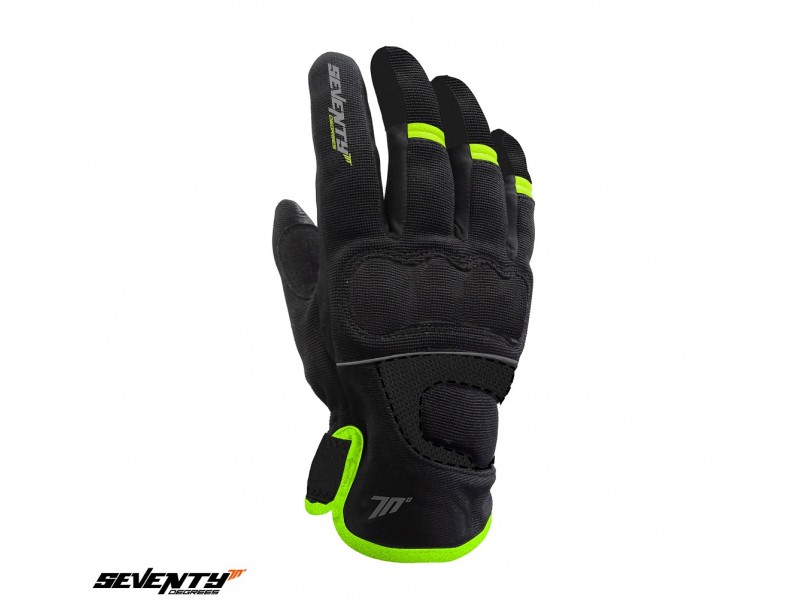 Manusi barbati Touring iarna Seventy model SD-C43 negru/galben – WinterTex