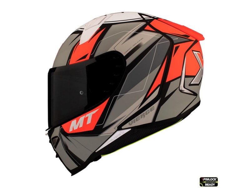 Casca integrala MT Revenge 2 Xavi Vierge A5 rosu fluor mat