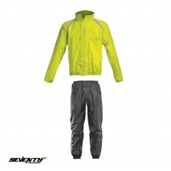 Costum moto ploaie (geaca+pantaloni) Seventy model SD-S1 culoare: galben/negru (montare peste echipament) Costum moto ploaie (geaca+pantaloni) Seventy model SD-S1 culoare: galben/negru (montare peste echipament)