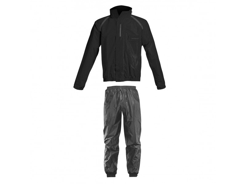 Costum moto ploaie (geaca+pantaloni) Seventy model SD-S1 culoare: negru (montare peste echipament)