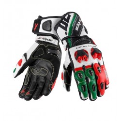 Manusi barbati racing vara Seventy model SD-R12 negru/rosu/verde