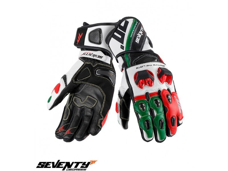 Manusi barbati racing vara Seventy model SD-R12 negru/rosu/verde Manusi barbati racing vara Seventy model SD-R12 negru/rosu/verde