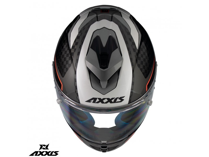Casca integrala Axxis model Cobra Rage A2 gri lucios carbon - 100% carbon