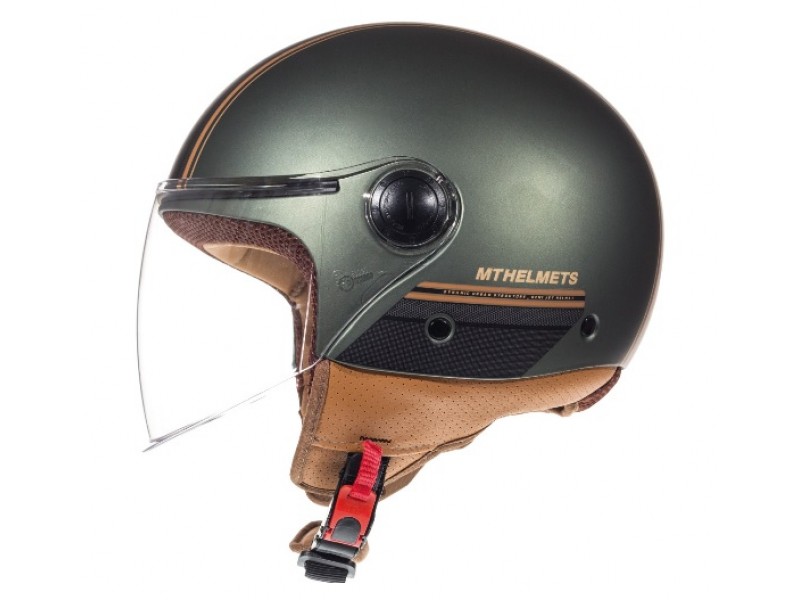 Casca open face motociclete MT Street Entire I2 maro mat (open face) Casca open face motociclete MT Street Entire I2 maro mat (open face)