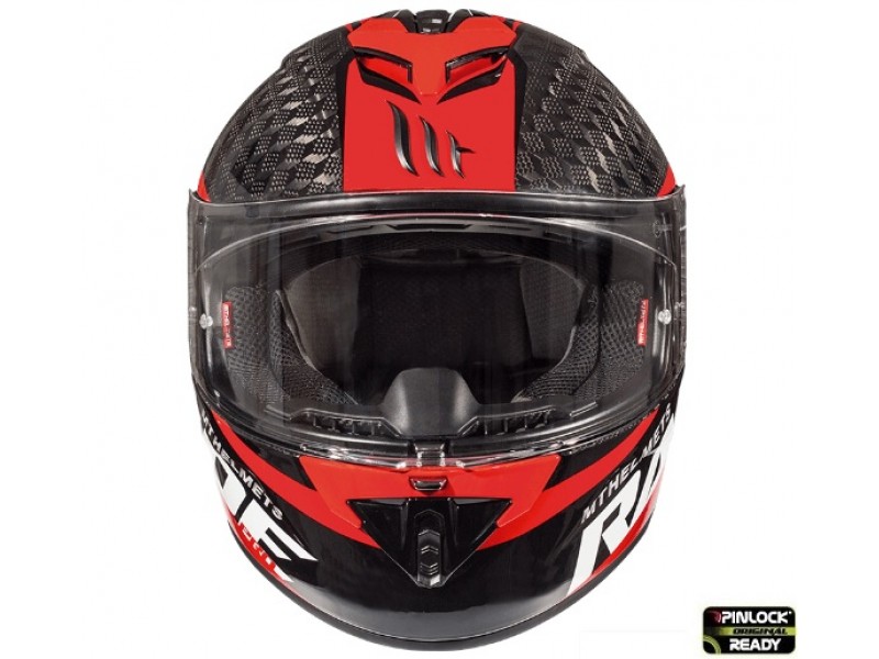 Casca integrala motociclete MT Rapide Pro Carbon C5 rosu lucios - 100% carbon