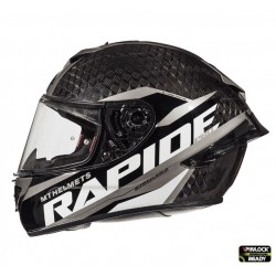 Casca integrala motociclete MT Rapide Pro Carbon C2 gri lucios - 100% carbon