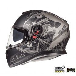 Casca integrala motociclete MT Thunder III SV Vlinder B2 negru/gri mat (ochelari soare integrati)