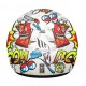 Casca open face motociclete MT Urban Kids Street art alb/galben fluor/rosu lucios - de copii Casca open face motociclete MT Urban Kids Street art alb/galben fluor/rosu lucios - de copii