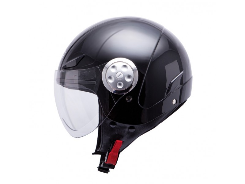 Casca open face motociclete MT Urban Kids negru lucios - de copii